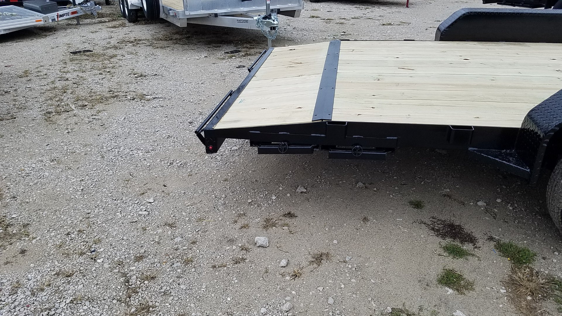 New 2025 MEB 7x18 Open Wood Deck Auto Hauler Car / Racing Trailer