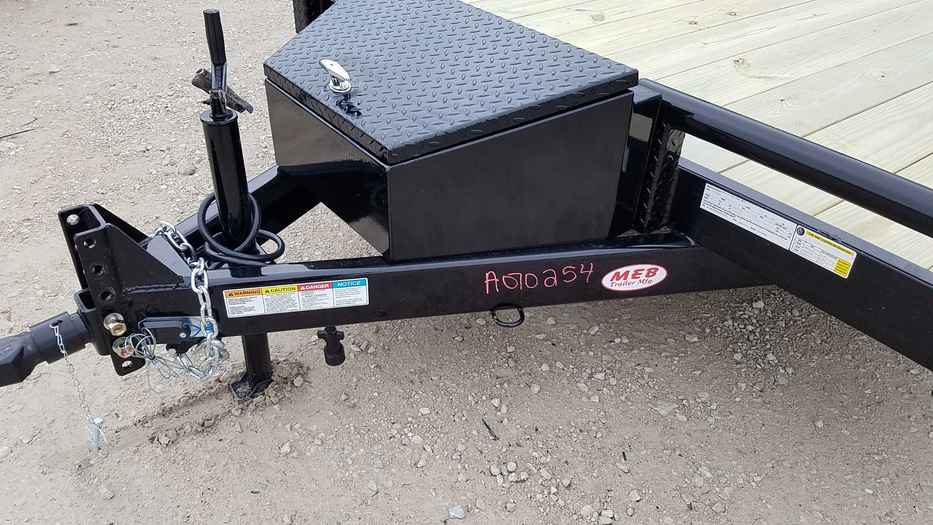 New 2025 MEB 7x18 Open Wood Deck Auto Hauler Car / Racing Trailer