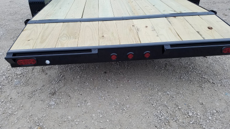 New 2025 MEB 7x18 Open Wood Deck Auto Hauler Car / Racing Trailer