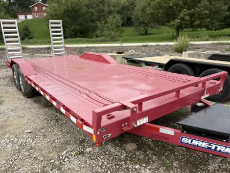 New 2024 Sure-Trac 8.5 x 22 (20+2) Full-Width Equipment Trailer Equipment Trailer