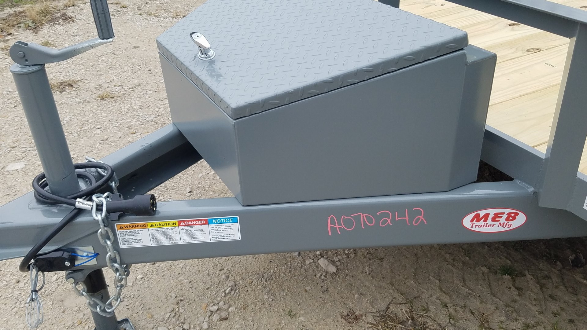 New 2025 MEB 82" x 18 ATV Trailer w/Side Load and Rear Ramps Utility Trailer