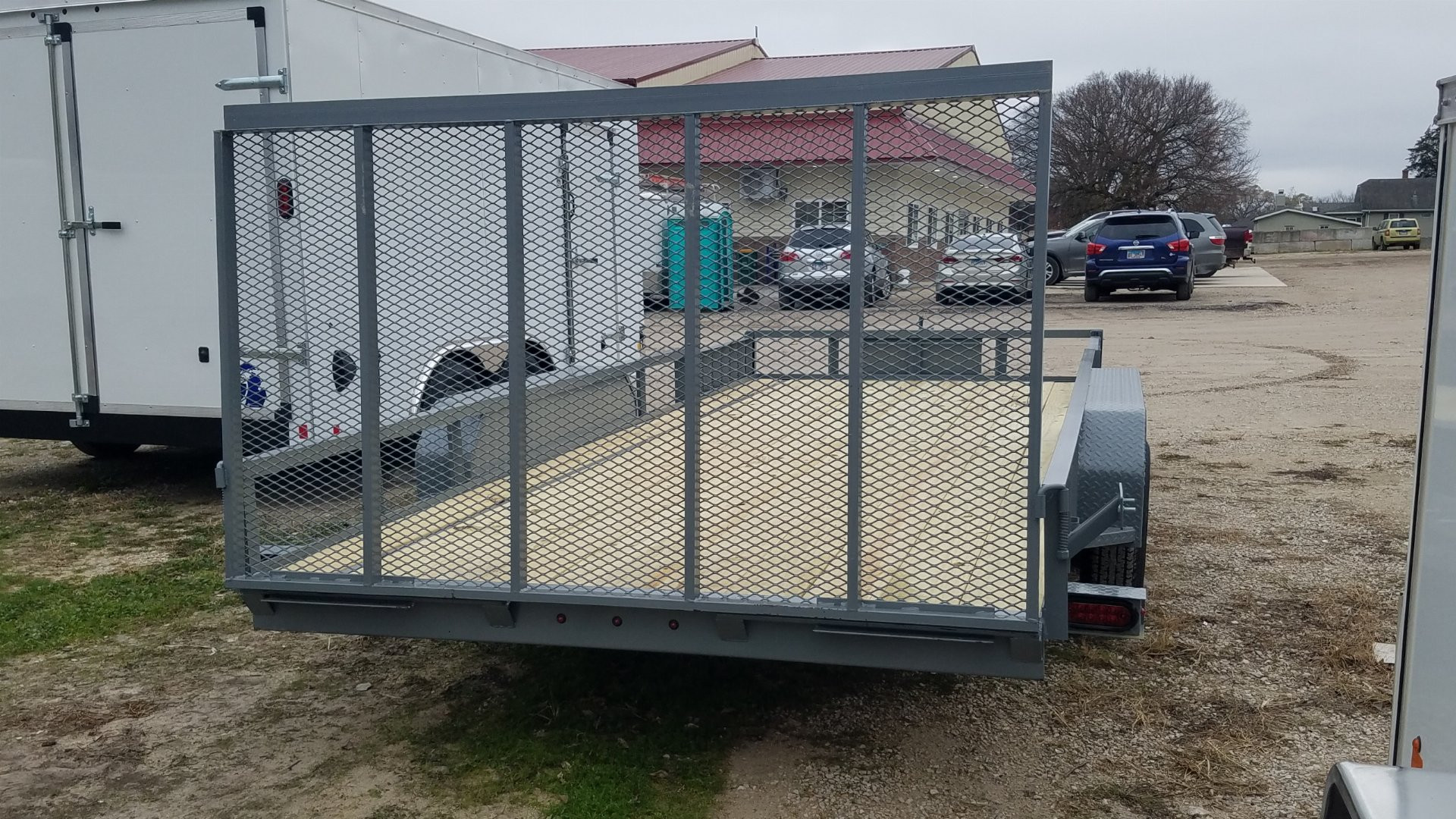 New 2025 MEB 82" x 18 ATV Trailer w/Side Load and Rear Ramps Utility Trailer