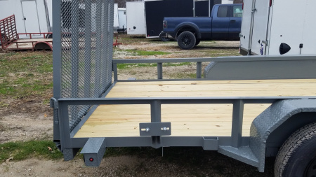 New 2025 MEB 82" x 18 ATV Trailer w/Side Load and Rear Ramps Utility Trailer