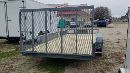 New 2025 MEB 82" x 18 ATV Trailer w/Side Load and Rear Ramps Utility Trailer