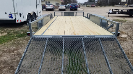 New 2025 MEB 82" x 18 ATV Trailer w/Side Load and Rear Ramps Utility Trailer