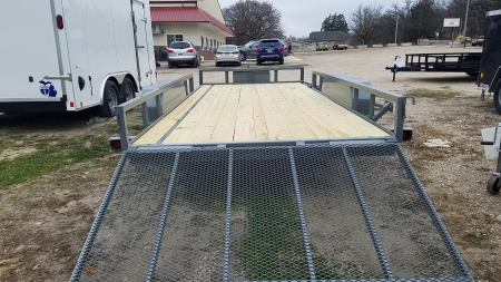 New 2025 MEB 82" x 18 ATV Trailer w/Side Load and Rear Ramps Utility Trailer