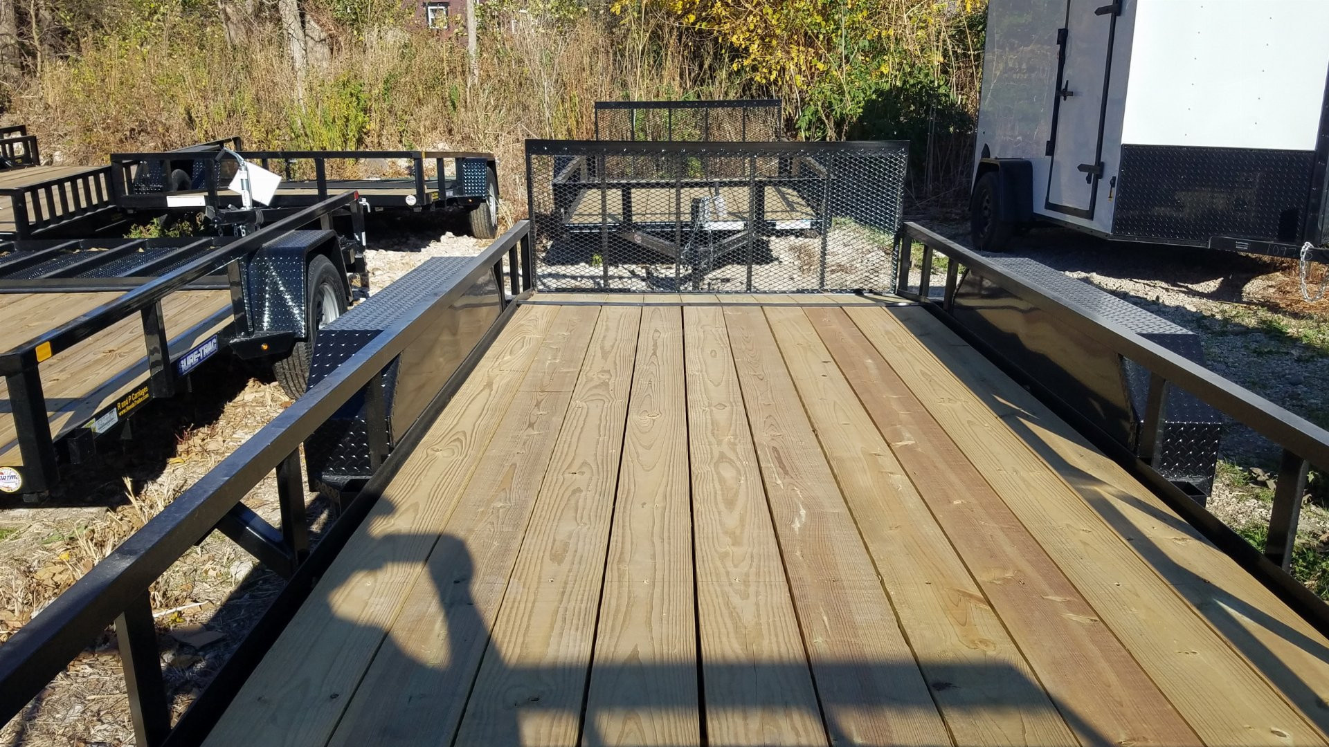 New 2026 MEB 77x16 W/ Ramp & Dovetail utility Trailer