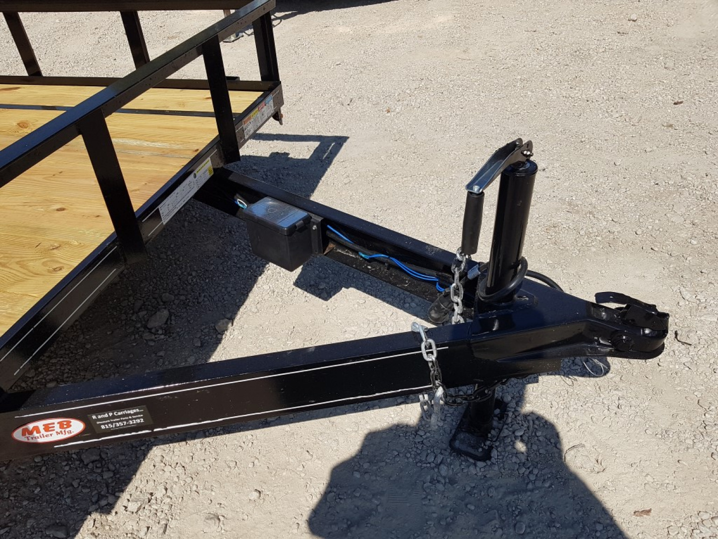 New 2026 MEB 77x16 W/ Ramp & Dovetail utility Trailer