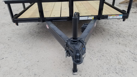 New 2026 MEB 77x16 W/ Ramp & Dovetail utility Trailer