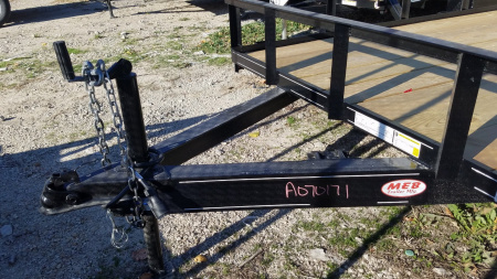 New 2026 MEB 77x16 W/ Ramp & Dovetail utility Trailer