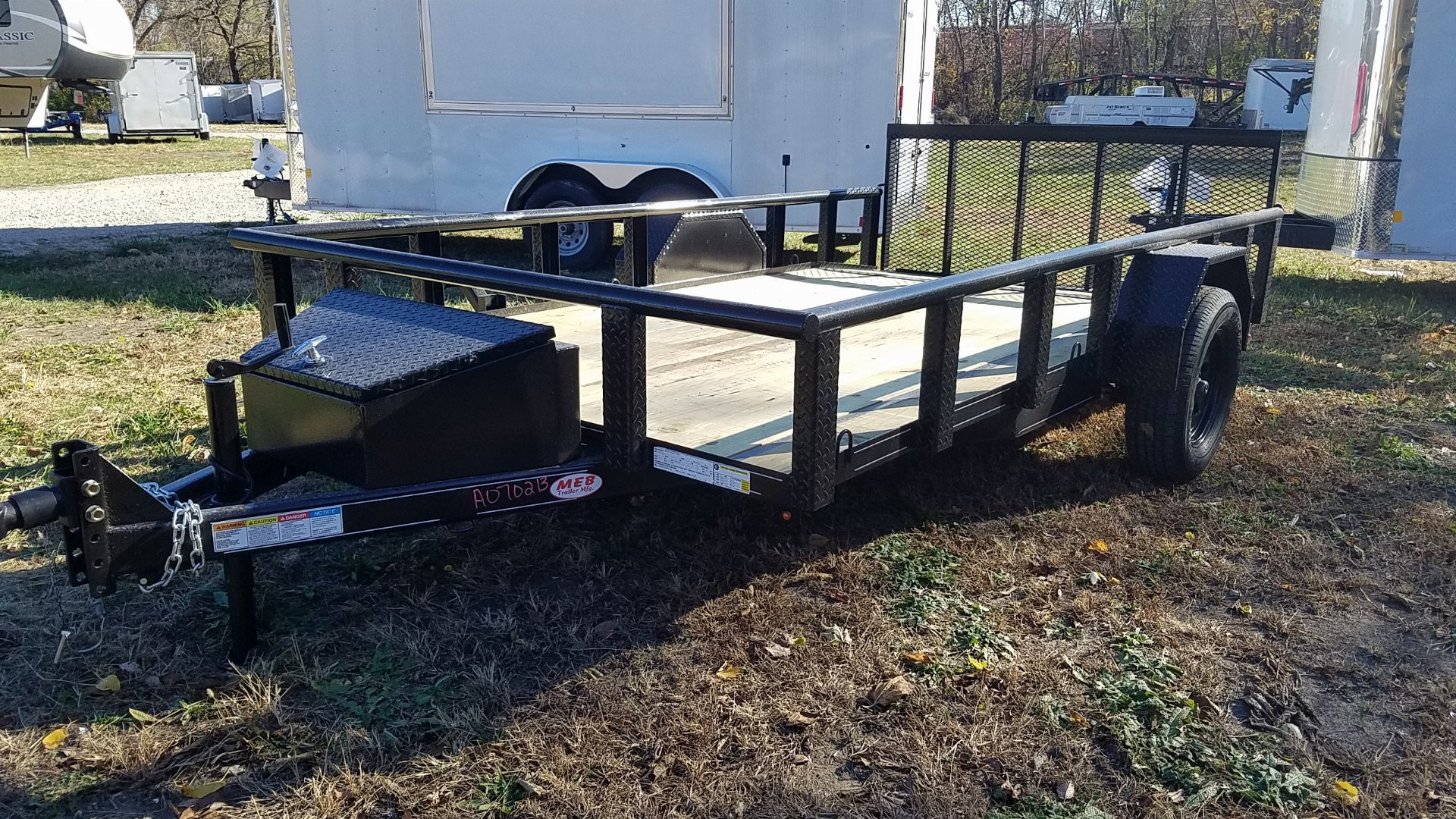 New 2025 MEB 6.4x12 Piperail Utility Trailer w/Ramp Utility Trailer