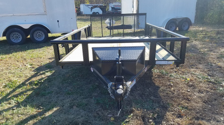 New 2025 MEB 6.4x12 Piperail Utility Trailer w/Ramp Utility Trailer