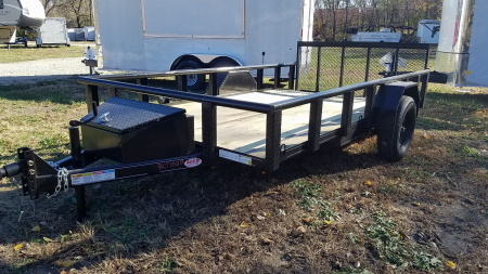 New 2025 MEB 6.4x12 Piperail Utility Trailer w/Ramp Utility Trailer