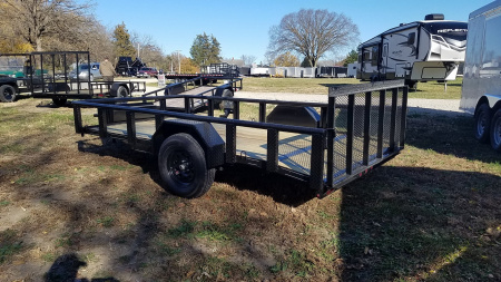 New 2025 MEB 6.4x12 Piperail Utility Trailer w/Ramp Utility Trailer