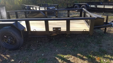 New 2025 MEB 6.4x12 Piperail Utility Trailer w/Ramp Utility Trailer