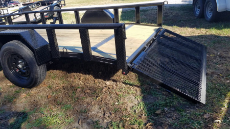 New 2025 MEB 6.4x12 Piperail Utility Trailer w/Ramp Utility Trailer