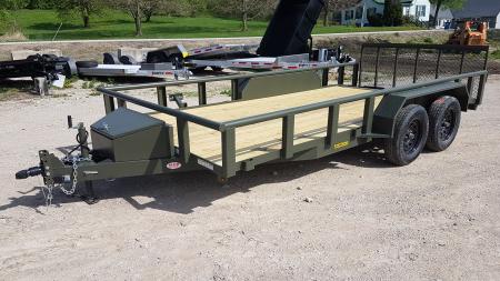 New 2026 MEB 83' x 16' Pipetop W/ Ramp 7K Utility Trailer