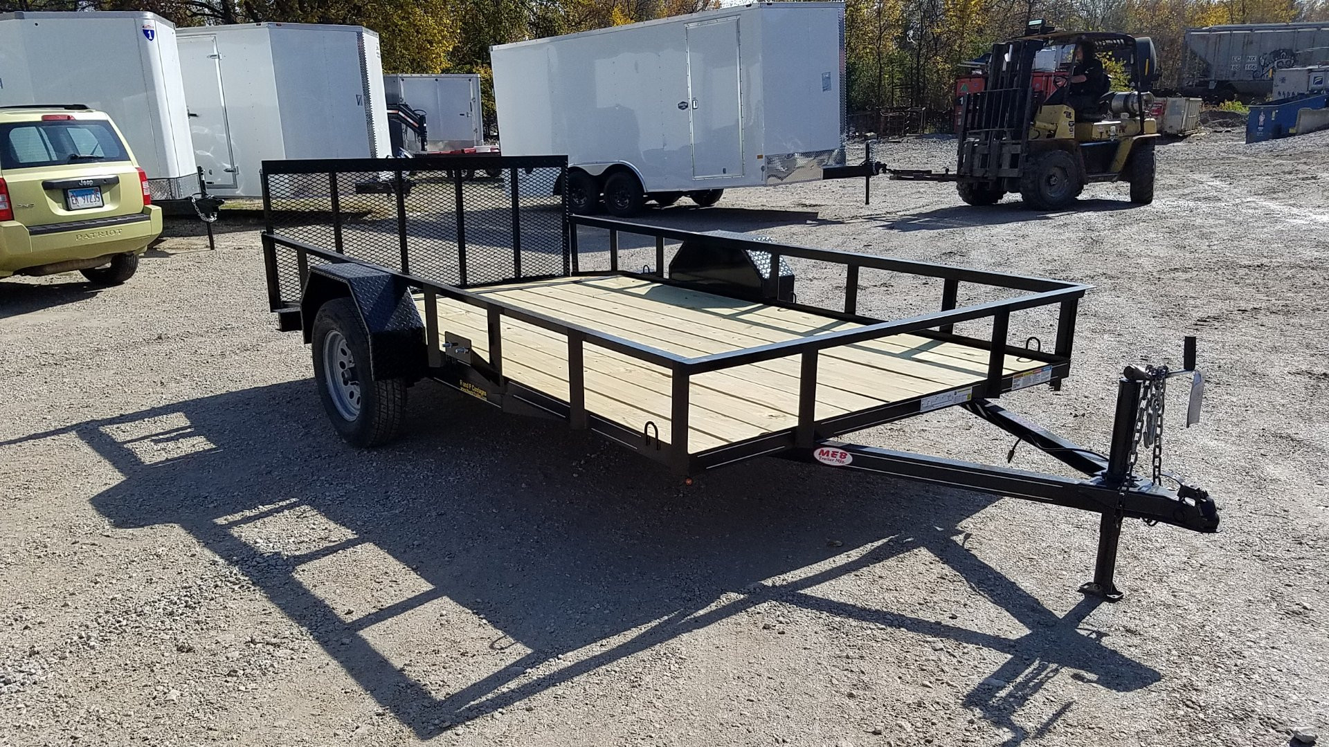 New 2025 OTHER 6.4x12 Angle Iron Utility Trailer w/Gate Utility Trailer