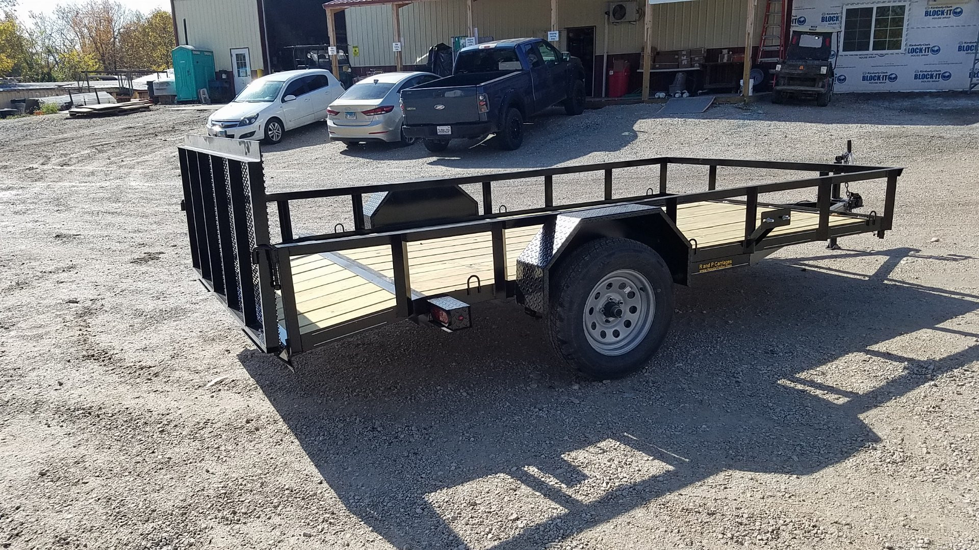 New 2025 OTHER 6.4x12 Angle Iron Utility Trailer w/Gate Utility Trailer