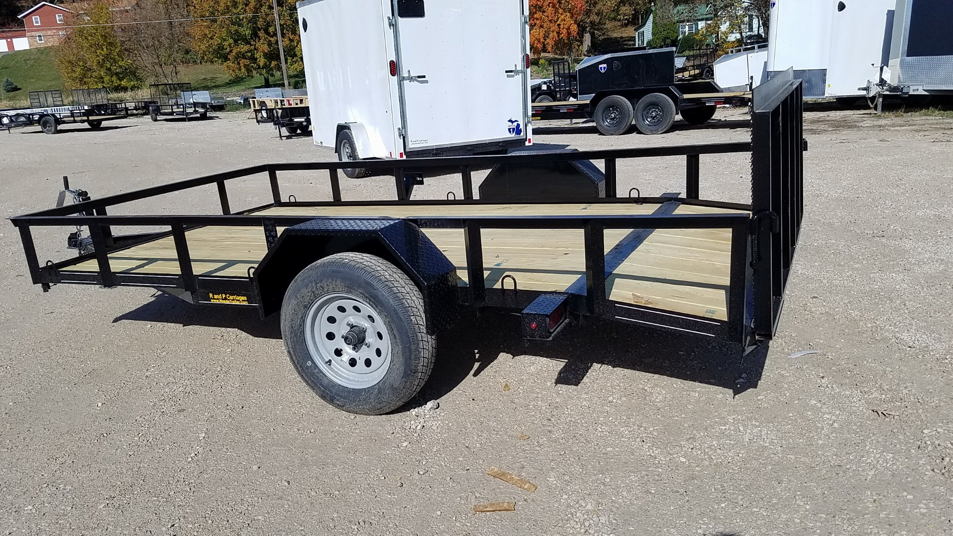 New 2025 OTHER 6.4x12 Angle Iron Utility Trailer w/Gate Utility Trailer