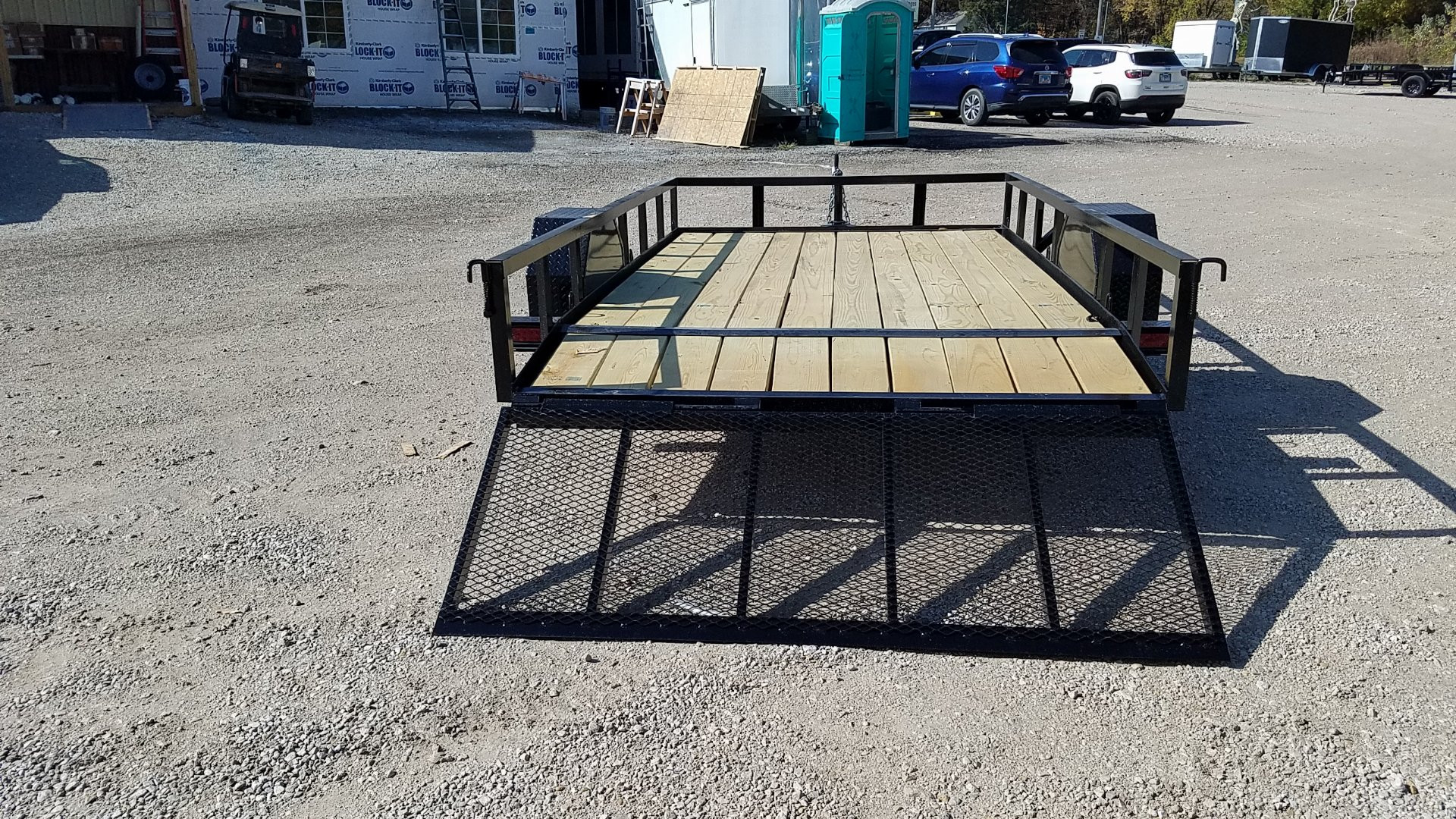 New 2025 OTHER 6.4x12 Angle Iron Utility Trailer w/Gate Utility Trailer