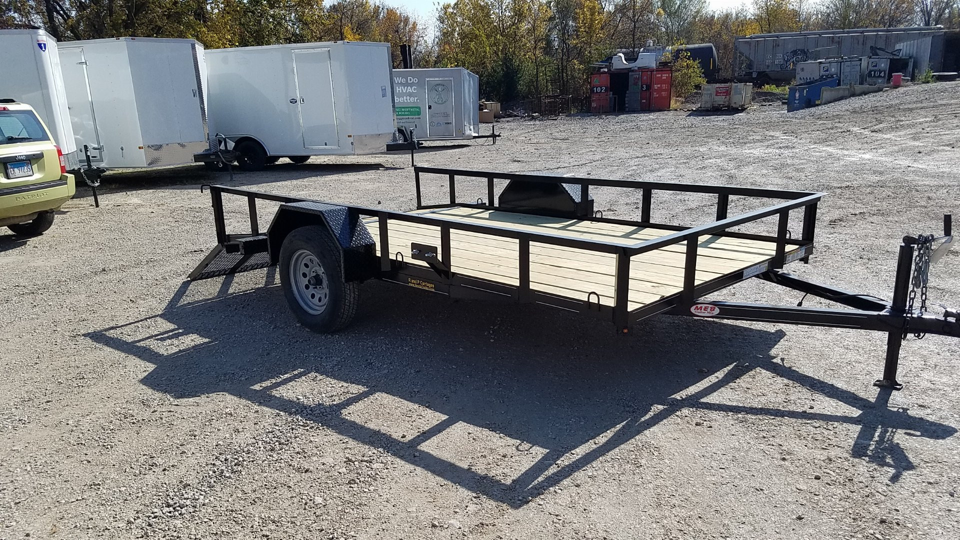 New 2025 OTHER 6.4x12 Angle Iron Utility Trailer w/Gate Utility Trailer
