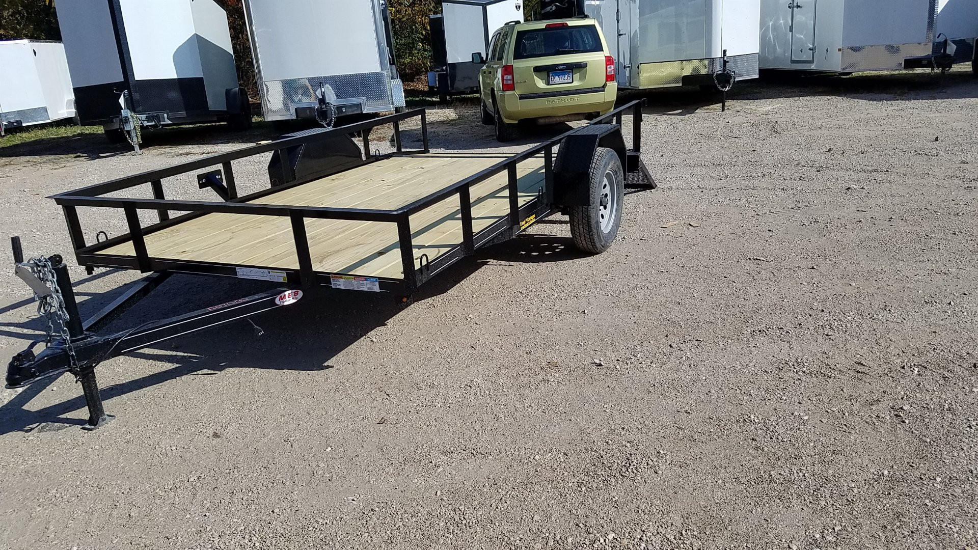 New 2025 OTHER 6.4x12 Angle Iron Utility Trailer w/Gate Utility Trailer