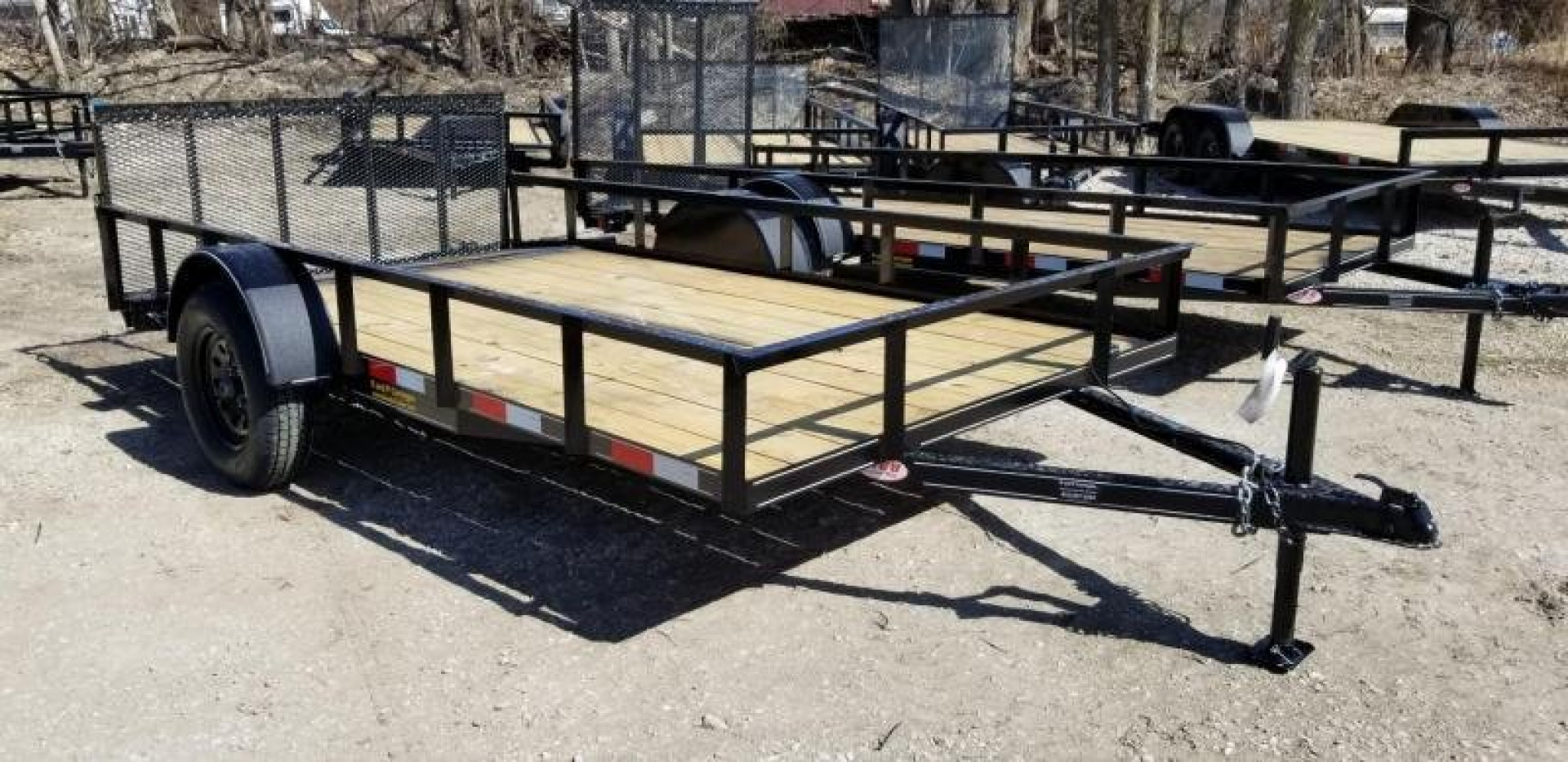 New 2025 OTHER 6.4x12 Angle Iron Utility Trailer w/Gate Utility Trailer