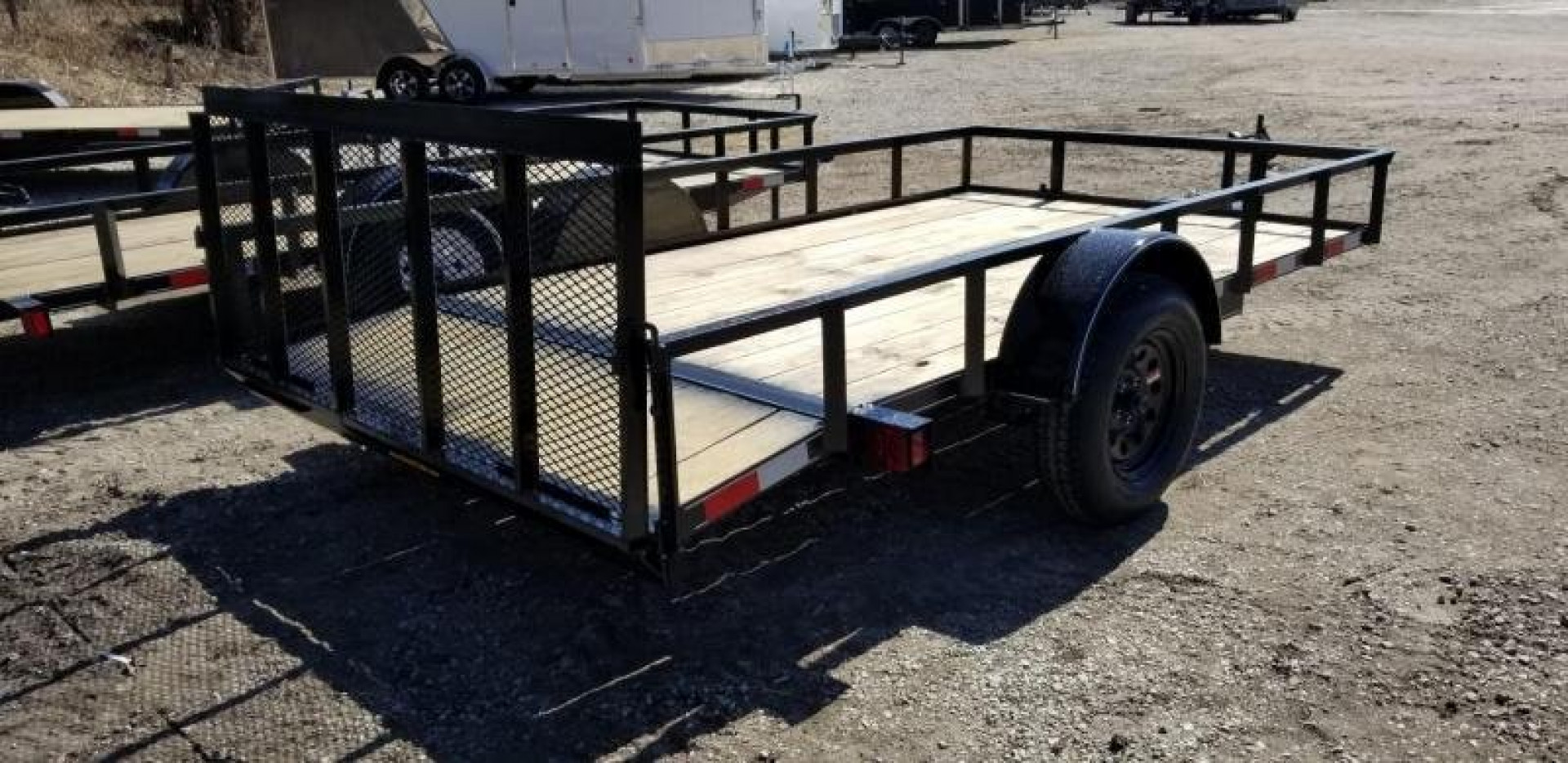 New 2025 OTHER 6.4x12 Angle Iron Utility Trailer w/Gate Utility Trailer