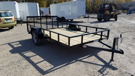 New 2025 OTHER 6.4x12 Angle Iron Utility Trailer w/Gate Utility Trailer