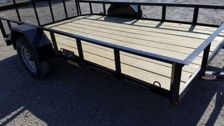 New 2025 OTHER 6.4x12 Angle Iron Utility Trailer w/Gate Utility Trailer