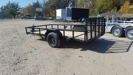 New 2025 OTHER 6.4x12 Angle Iron Utility Trailer w/Gate Utility Trailer