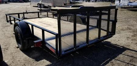New 2025 OTHER 6.4x12 Angle Iron Utility Trailer w/Gate Utility Trailer