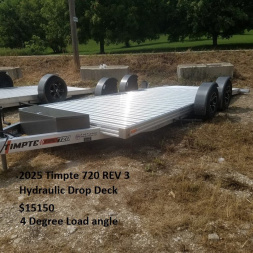 New 2025 TIMPTE Timpte 7x20 REV3 Hydraulic Aluminum Car Hauler