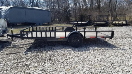 New 2025 MEB 83" x14 ATV/Utility Trailer w/' Side Ramps