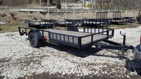 New 2025 MEB 83" x14 ATV/Utility Trailer w/' Side Ramps