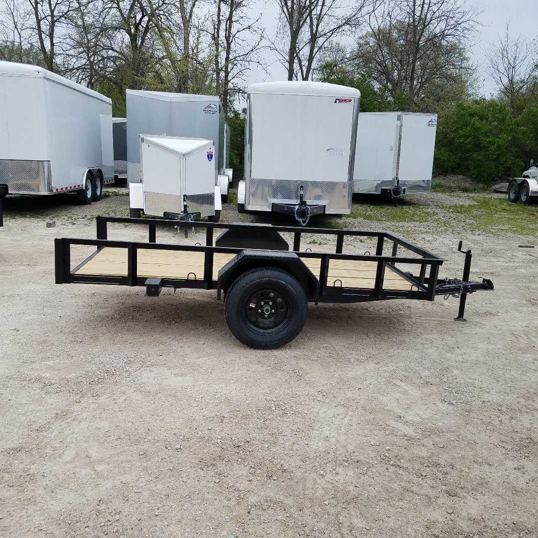 New 2024 MEB 5x10 Angle IronTilt Utility Trailer