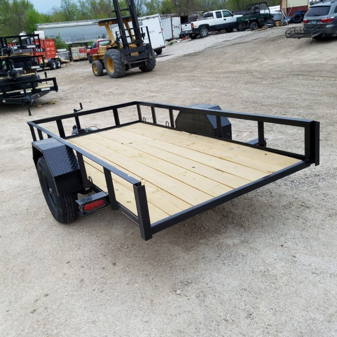 New 2024 MEB 5x10 Angle IronTilt Utility Trailer