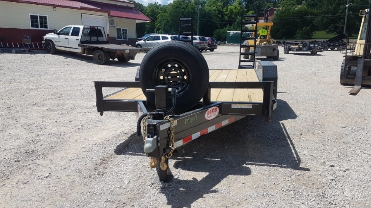 New 2026 MEB 7x16 Implement 14K Equipment Trailer