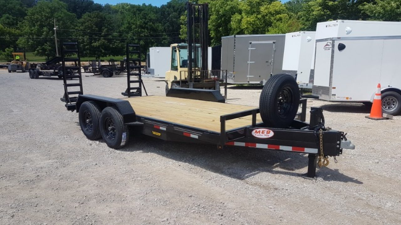 New 2026 MEB 7x16 Implement 14K Equipment Trailer