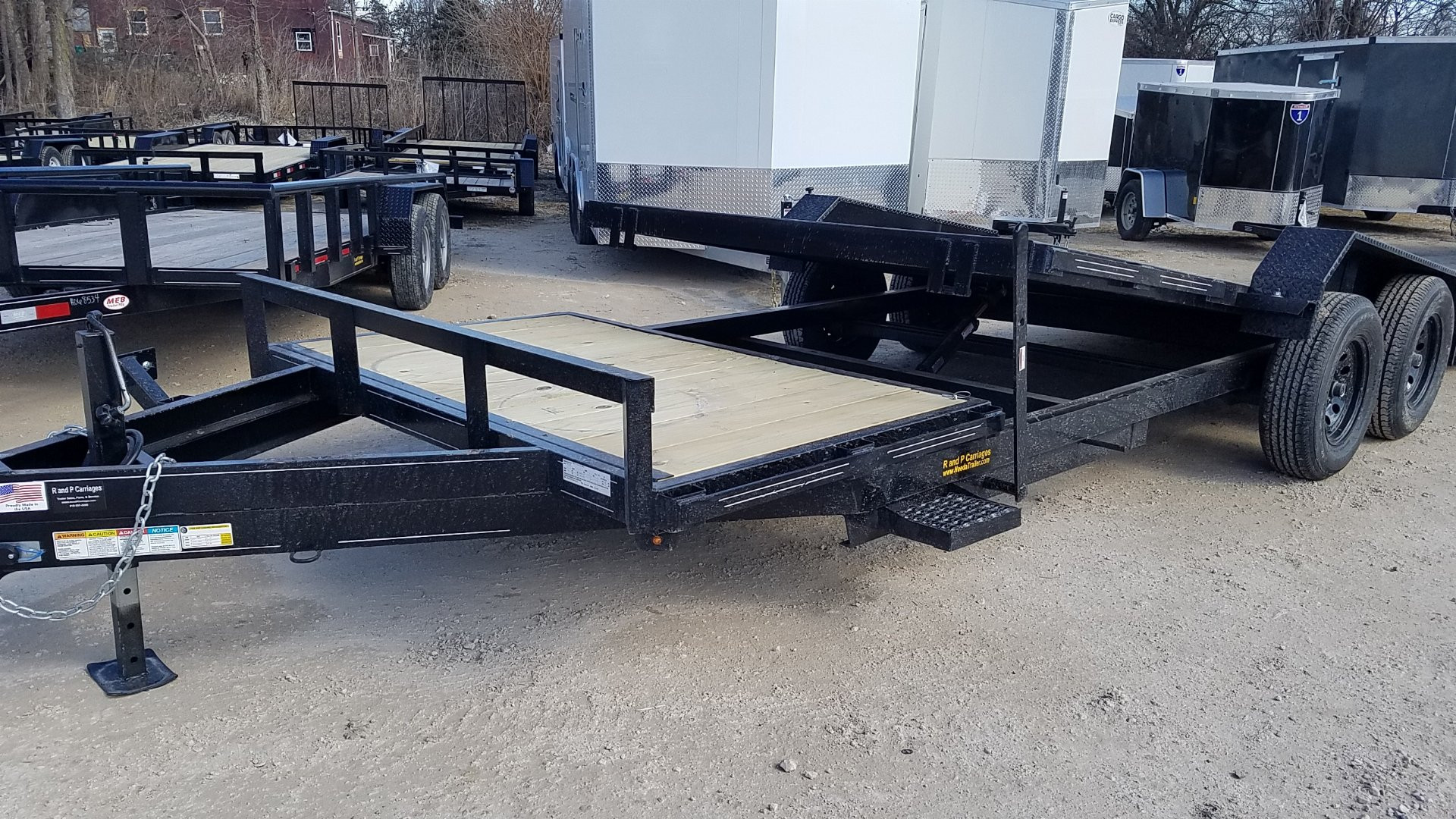 New 2025 MEB 18+4 Tilt Bed Equipment Trailer 7K