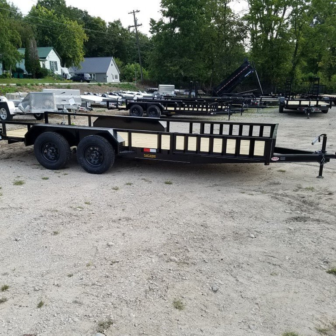 New 2026 MEB 82"x16 ATV Trailer w/Side Load Ramps Utility Trailer7K