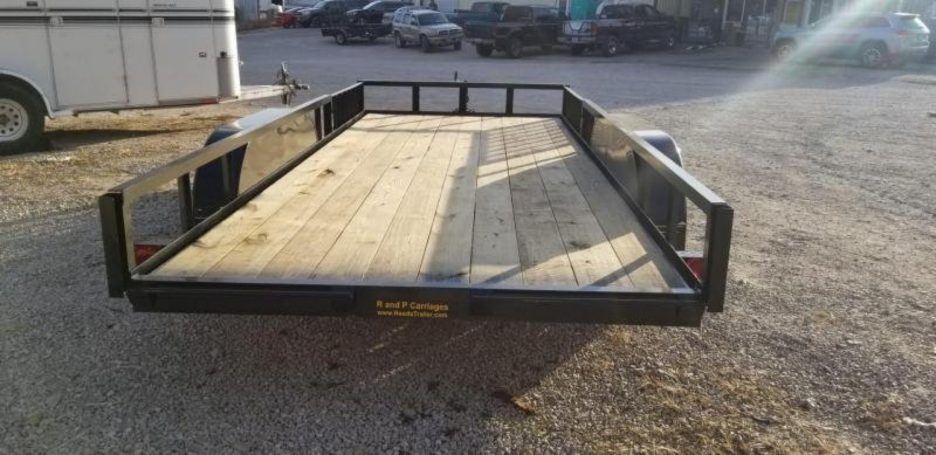 New 2026 MEB 82"x16 ATV Trailer w/Side Load Ramps Utility Trailer7K