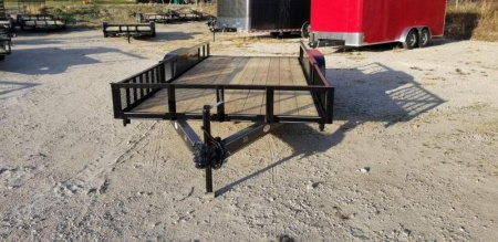 New 2026 MEB 82"x16 ATV Trailer w/Side Load Ramps Utility Trailer7K