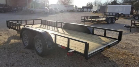New 2026 MEB 82"x16 ATV Trailer w/Side Load Ramps Utility Trailer7K
