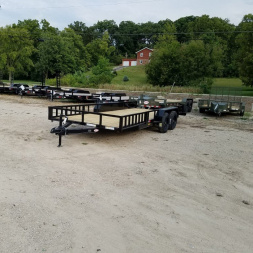 New 2026 MEB 82"x16 ATV Trailer w/Side Load Ramps Utility Trailer7K