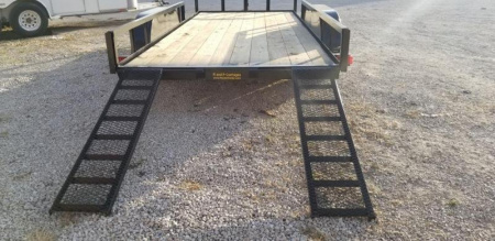 New 2026 MEB 82"x16 ATV Trailer w/Side Load Ramps Utility Trailer7K