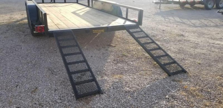 New 2026 MEB 82"x16 ATV Trailer w/Side Load Ramps Utility Trailer7K