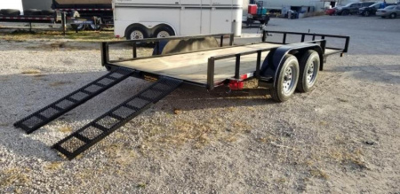New 2026 MEB 82"x16 ATV Trailer w/Side Load Ramps Utility Trailer7K