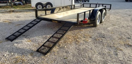 New 2026 MEB 82"x16 ATV Trailer w/Side Load Ramps Utility Trailer7K